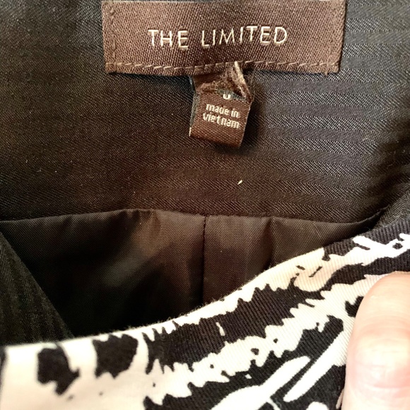 🦃 The Limited BW Abstract Pencil Skirt Size 8 - Picture 8 of 9